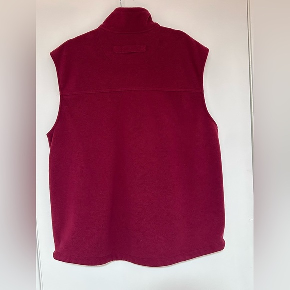 Duluth Trading Co Men’s Red Fleece Vest Size Large - Picture 2 of 6
